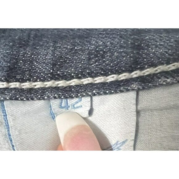 Robin's Jeans Long Flap Studded Blue Size 42 x 34 D5095 - Picture 8 of 14